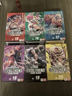 Bandai One Piece Card Game Starter Deck Lot ST-15 to ST-20 Sealed - Image 1