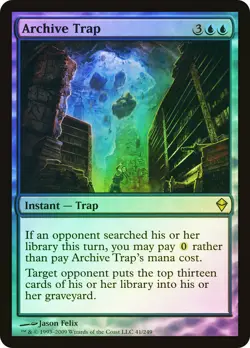 MTG FOIL Archive Trap - Zendikar #041 - Image 1
