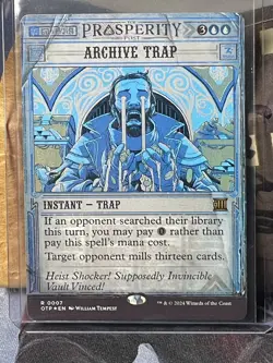 Archive Trap RARE FOIL - OTP - NM/Mint 0007 - Image 1