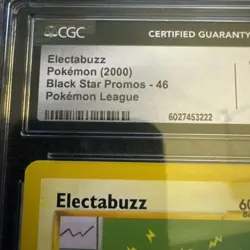 Electabuzz 46 2000 Black Star Promos CGC Gem Mint 10 Pokemon - Image 2