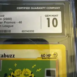 Electabuzz 46 2000 Black Star Promos CGC Gem Mint 10 Pokemon - Image 3