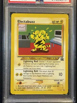 2002 Pokemon League Electabuzz #46 Black Star Promo Graded PSA 10 GEM Mint! - Image 2