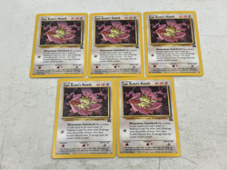 2000 Pokemon League Meowth Black Star Promo BSP #18 Lot (5) MD598 NM/MINT - Image 1