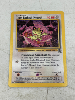 2000 Pokemon League Meowth Black Star Promo BSP #18 Lot (5) MD598 NM/MINT - Image 2