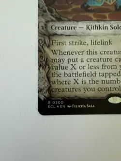 MTG Kinscaer Sentry BORDERLESS FOIL - ECL Lorwyn Eclipsed NM/EX - Image 4