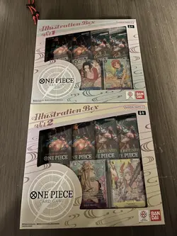 Bandai One Piece Card Game Illustration Box Vol.1 & Vol.2 Sealed - Image 1
