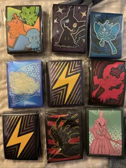 Pokemon Official TCG Card ETB Sleeves - 9 Packs (65 Ct) - Brand New! - Image 1