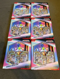Pokemon TCG Prismatic Evolutions Binder Collection Sealed LOT OF 6 ✅ - Image 1