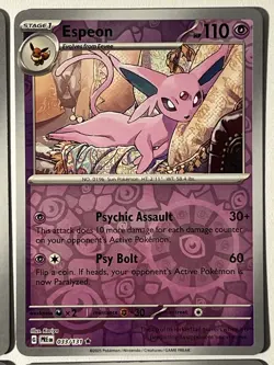 Eevee Evolution Lot Vaporeon Flareon Glaceon Espeon Reverse Holo Pokemon TCG - Image 3