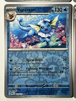 Eevee Evolution Lot Vaporeon Flareon Glaceon Espeon Reverse Holo Pokemon TCG - Image 4