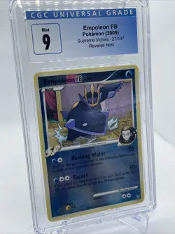 CGC 9 Empoleon FB 27/147 Supreme Victors Reverse Reverse Holo Pokemon 2009 MINT - Image 1