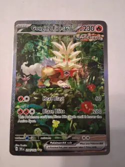 Gouging Fire ex 204/162 SV05: Temporal Forces, Pokemon TCG, Full Art M/NM - Image 1