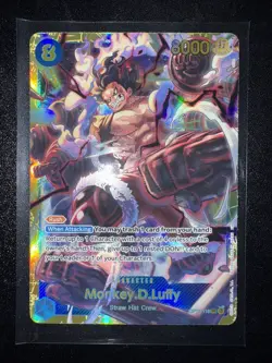 Monkey D. Luffy Holo (SEC) OP11-118 A Fist of Divine Speed One Piece - Image 1