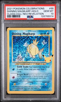 2021 POKEMON CELEBRATIONS CLASSIC COLLECTION #66 SHINING MAGIKARP-HOLO PSA 10 - Image 1