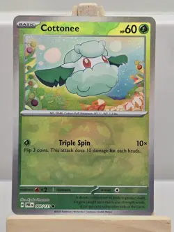 Cottonee - 007/131 Prismatic Evolutions Master Ball Reverse Holo - Pokemon TCG - Image 1