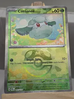 Cottonee - 007/131 Prismatic Evolutions Master Ball Reverse Holo - Pokemon TCG - Image 5