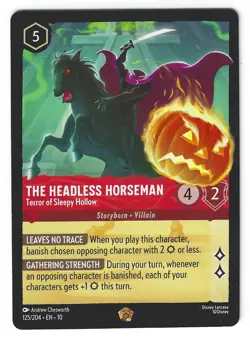 The Headless Horseman #125/204 Disney Lorcana: Whispers In The Well LEGENDARY NM - Image 1