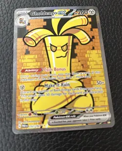 Gholdengo EX 252/182 + Gimmighoul 198 SET SIR Paradox Rift Pokemon Card NM/M - Image 4