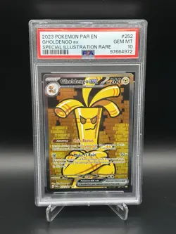 Pokemon Gholdengo EX 252/182 Sir Scarlet Violet Paradox Rift PSA 10 - Image 1