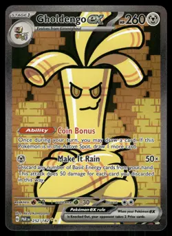 2023 Pokemon Paradox Rift 252/182 Gholdengo Ex Special Illustration Rare - Image 1