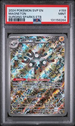 MAGNETON #159 BLACK STAR PROMO SURGING SPARKS ETB 2024 POKEMON SVP EN PSA 9 - Image 1