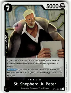 One Piece Carrying On His Will Card OP13-084 St. Shepherd Ju Peter - Foil - Image 1