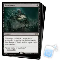 REANIMATE X4 Duskmourn: House Of Horror: Commander Magic MTG MINT CARD - Image 1