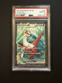 Pokemon Latias EX TCG Card 220/191 Surging Sparks Ultra Rare PSA 10 - Image 1