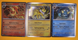 Flareon Vaporeon Jolteon SVP 167 168 169 Prismatic Evolutions Promo Pokemon Card - Image 1