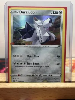 Duraludon SWSH028 EB Games Stamped Holo Black Star Promo Pokemon Card 2020 - Image 1