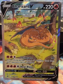 Pokemon Sword and Shield: Charizard V SWSH260 Black Star Promo Raw NM - Image 1