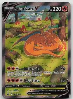 Pokemon Sword and Shield: Charizard V SWSH260 Black Star Promo Raw NM - Image 1