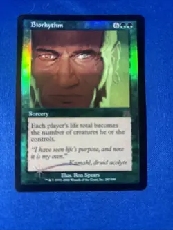 1x FOIL BIORHYTHM x1 Onslaught LP MtG Magic fast shipping - Image 1