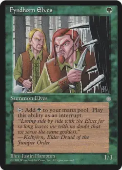 1 x Fyndhorn Elves - Ice Age - LP - MTG - EOF - Image 1