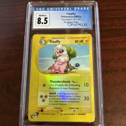 2003 Flaaffy 47/147 CGC 8.5 NM/Mint+ - Uncommon (Aquapolis) Pokemon ChumLee - Image 1