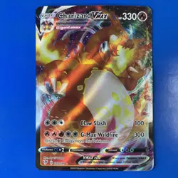 Pokemon damaged Charizard VMAX 020/189 Ultra Rare Holo Darkness Ablaze - Image 1