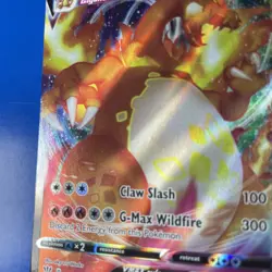 Pokemon damaged Charizard VMAX 020/189 Ultra Rare Holo Darkness Ablaze - Image 2