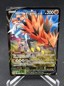 Pokemon TCG Galarian Zapdos V SWSH10: Astral Radiance Trainer Gallery TG19/TG30 - Image 1