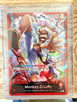 Monkey.D.Luffy 001 L Starter Deck EX: Gear 5 ST21-001 - NM - Image 2