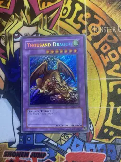 Yugioh Thousand Dragon MRD-143 Unlimited Secret Rare Card NM Near Mint - Image 1