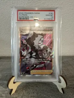 Pokemon TCG Piers Darkness Ablaze Holo Card 187/189 NM Condition 2020 - Image 1