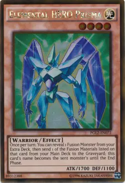 Near Mint, English - 1 x MTG Elemental HERO Prisma - PGL2-EN072 - Gold Rare - Un - Image 1