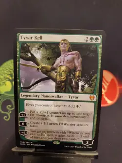 Tyvar Kell Kaldheim KHM 198 Regular Planeswalker Elf Elves Green Black - Image 1