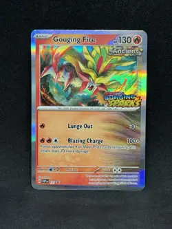 Pokemon Gouging Fire EX Surging Sparks Stamp Ultra Rare NM - Image 1