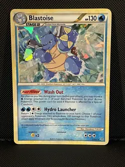 Blastoise (13/95) Pokemon Unleashed - Cracked Ice Holo Rare - TCG [LP] - Image 1