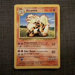 Pokemon TCG Arcanine 23/102 Base Set Regular Uncommon Wizards 1999 - Image 1