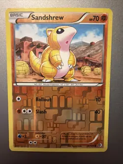 Sandshrew - 78/149 - Pokemon - Boundaries Crossed - Reverse Holo - 2012 - Image 1