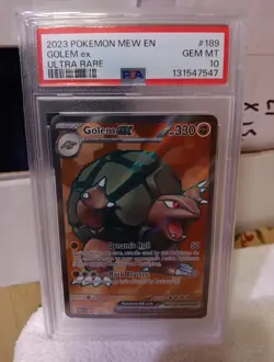 Golem ex 189/165 Sv: Scarlet & Violet 151 Holo Pokemon PSA 10 Gem Mint!!! - Image 4