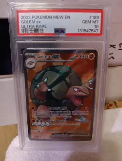 Golem ex 189/165 Sv: Scarlet & Violet 151 Holo Pokemon PSA 10 Gem Mint!!! - Image 5