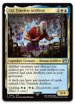 Cid, Timeless Artificer (0410) #410 (NM) Final Fantasy FIN Magic MTG - Image 1